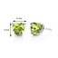 14 kt White Gold Heart Shape 1.75 ct Peridot Earrings E18530