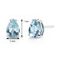 14 kt White Gold Pear Shape 1.00 ct Aquamarine Earrings E18546
