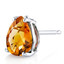 14 kt White Gold Pear Shape 1.25 ct Citrine Earrings E18552
