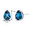 14 kt White Gold Pear Shape 1.50 ct London Blue Topaz Earrings E18560