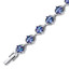 12.00 ct Princess Cut Alexandrite Bracelet in Sterling Silver SB4302
