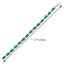 13.00 ct Pear Shape Emerald & CZ Bracelet in Sterling Silver SB4328