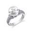 Pearl and Cubic Zirconia Sterling Silver Ring Sizes 5 to 9 SR10960