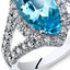 2.75 Cts Swiss Blue Topaz Sterling Silver Ring Sizes 5 to 9 SR11104