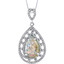 Opal Pendant Necklace Sterling Silver 2.50 Cts Pear Cabochon SP11008