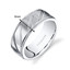 Mens Titanium Wedding Band Ring 8mm Matte Finish Diagonal Grooves Sizes 7-14