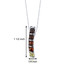 Five Stone Baltic Amber Pendant Necklace Multiple Colors Sterling Silver SP11114 SP11114
