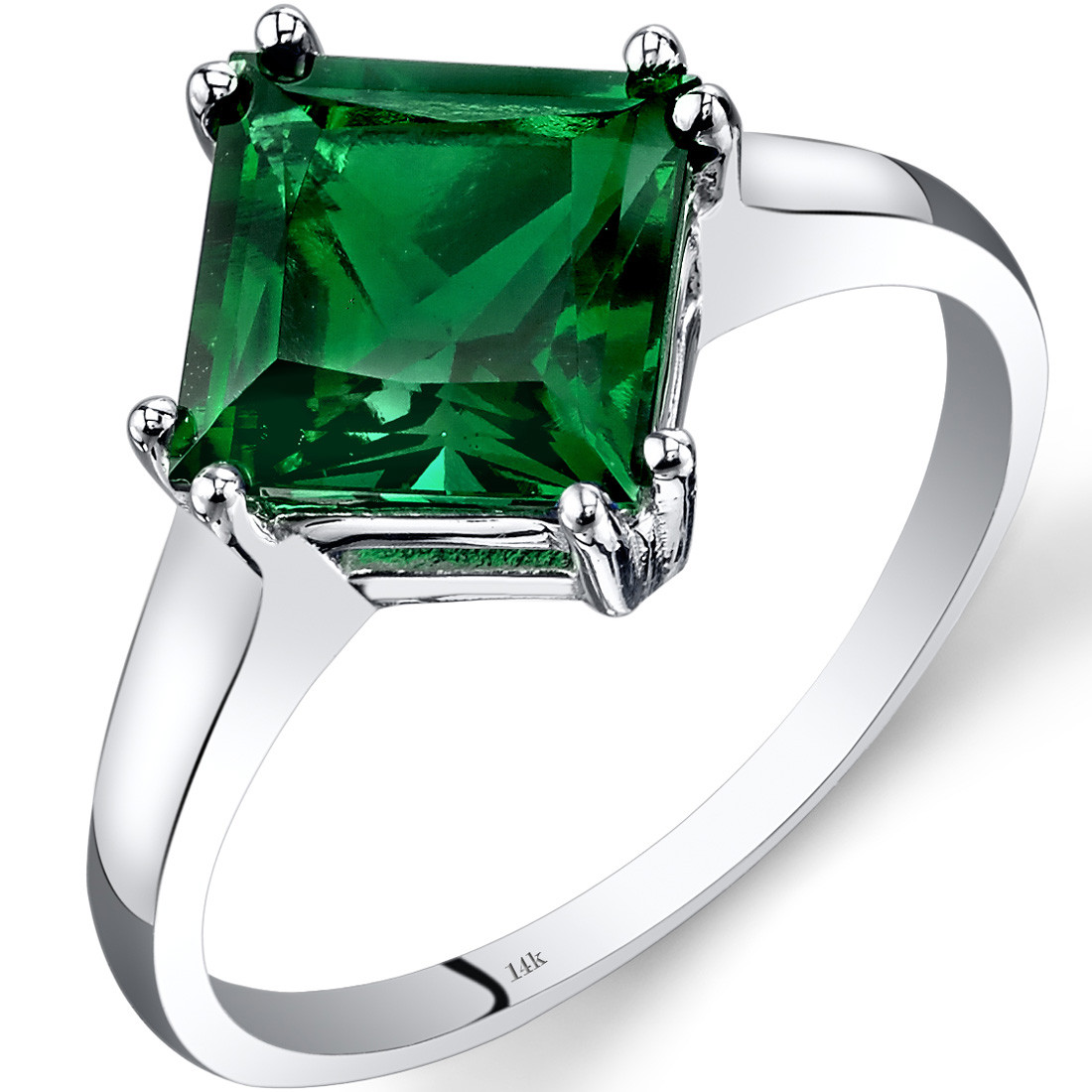 emerald solitaire ring