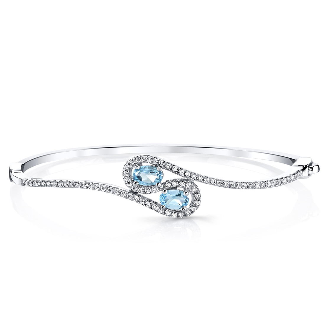 Blue topaz sale bangle bracelet