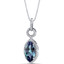 Simulated Alexandrite Marquise Pendant Necklace Sterling Silver 3.5 Carats SP11226