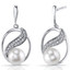 7.0mm Freshwater Cultured White Pearl Artemis Sterling Silver Earrings SE8708