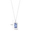 Simulated Tanzanite Sterling Silver Celestial Pendant Necklace Simulated Tanzanite Sterling Silver Celestial Pendant Necklace