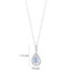 Simulated Tanzanite Sterling Silver Divine Pendant Necklace Simulated Tanzanite Sterling Silver Divine Pendant Necklace