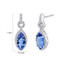 Simulated Tanzanite Sterling Silver Marquise Royal Earrings