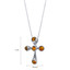 Baltic Amber Sterling Silver Cross Pendant Necklace