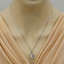 Aquamarine Sterling Silver Tulip Pendant Necklace