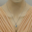 Swiss Blue Topaz Sterling Silver Tulip Pendant Necklace