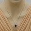 Garnet Sterling Silver Sculpted Pendant Necklace