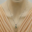 Peridot Sterling Silver Minimalist Pendant Necklace