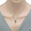 Garnet and Citrine Sterling Silver Chorus Pendant Necklace