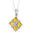 Citrine Quad Pendant Necklace in Sterling Silver Citrine Quad Pendant Necklace in Sterling Silver