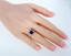 Created Blue Sapphire Sterling Silver Sweetheart Ring Sizes 5 to 9