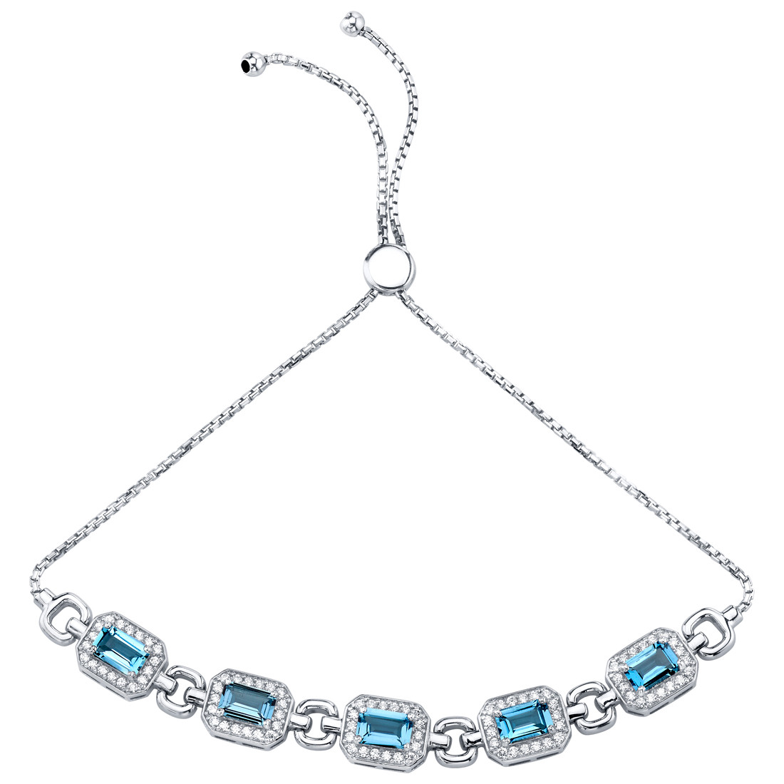 Sterling Silver London Blue Topaz Adjustable Friendship Bracelet 3 00 Carats Total Sb4472 Sterling Silver London Blue Topaz Adjustable Friendship Bracelet 3 00 Carats Total Sb4472