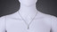 Sterling Silver Simulated Diamonds Cascade Pendant Necklace