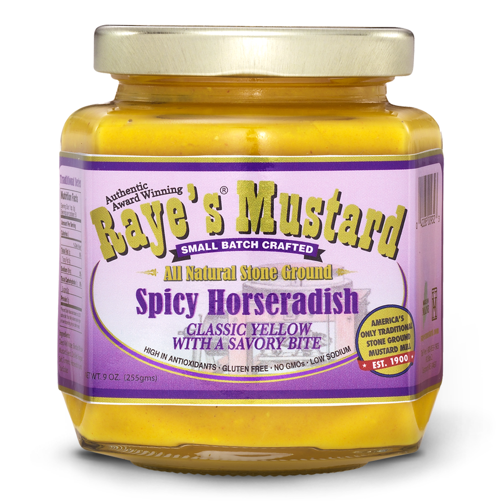 Raye's Spicy Horseradish Mustard 9oz Zeb's General Store