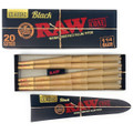 RAW Black Classic Cone 1-1/4 Size (20 Cones Each Pack)