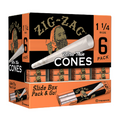 Zig-Zag 1 1/4 Cones Promo Display 36 packs of 6 cones (216 cones)