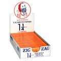 ZIG-ZAG Cigarette Paper 1 1/4 Orange 24ct./BOX-