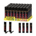 Raw Clipper Lighters - 48ct. Pack - Black - (48 Per Try)