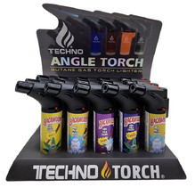 TECHNO TORCH LIGHTERS 15CT/ DISPLAY ITEM #