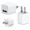 Universal AC USB Wall Charger Cube for Apple iPhone/iPod Galaxy (White Color) 24CT. BAG,  