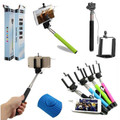 Wired Selfie Stick Extendable Handheld Monopod plug and play Cable Take Pole Wired for iPhone 6 PLUS Samsung note,12 SET LOT, MIX COLOR.