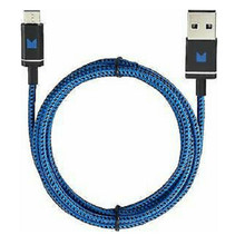 Micro USB 4 Feet Woven Nylon Charging and Sync Cables (3 pack)
