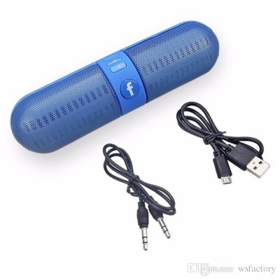 Mini Bluetooth Speaker BT808L WHOLESALEONLINE1 Lights, Speaker LED BLUE. COLOR Wireless - with Portable