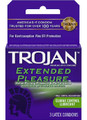 Trojan Extended Pleasure Lubricated Condoms, 3 Count (Pack of 6)
