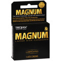 TROJAN Magnum Lubricated Condoms 6 Pack, 3 Ct. Each Box.