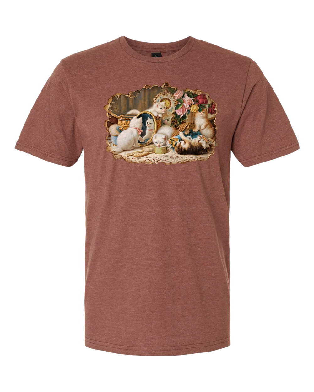 The Five Senses kittens on a Cocoa T-shirt