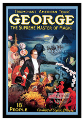George, The Supreme Master of Magic - Framed Art Print