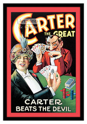 Carter Beats the Devil - Vintage Magic Poster - Framed Art Print