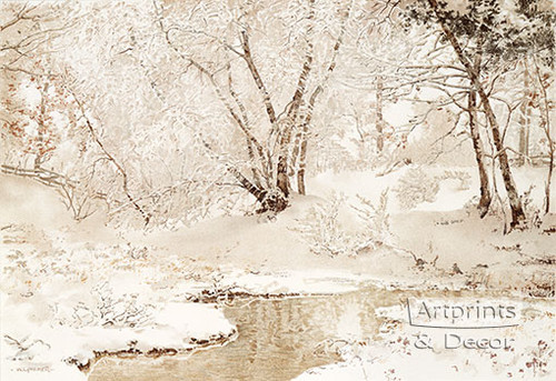 Winter Stream by Walter Launt Palmer - Framed Art Print
