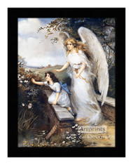 Guardian Angel of the Bridge II, Stretched Canvas Art Print by