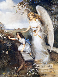 Guardian Angel of the Bridge II by M.M. Haghe - Art Print