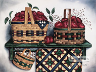 Baskets & Quilt by Laurie Korsgaden - Art Print