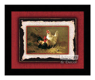 Poultry Pair - Framed Art Print
