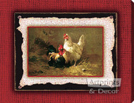 Poultry Pair by C.H. Jacquez - Stretched Canvas Art Print