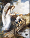Guardian Angel of the Bridge I by M.M. Haghe - Stretched Canvas Art Print